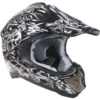 Duchinni D200 Moto-X Helmet (Black/White)