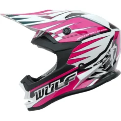 Wulfsport Cub Advance Kids Moto-X Helmet (Pink)