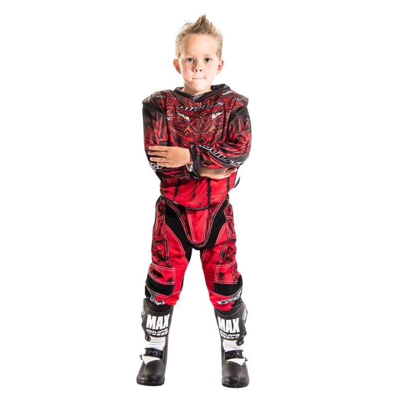 Wulfsport Aztec Cub Race Pants (Red) - Image 2