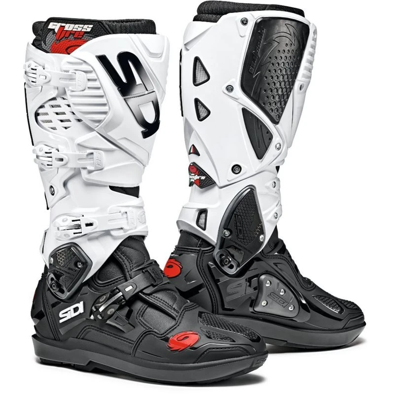 Sidi Crossfire 3 SRS Motocross Boots (Black|White)
