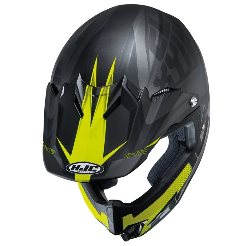 HJC CL-XY II Ellusion Moto-X Helmet (Black) - Image 2