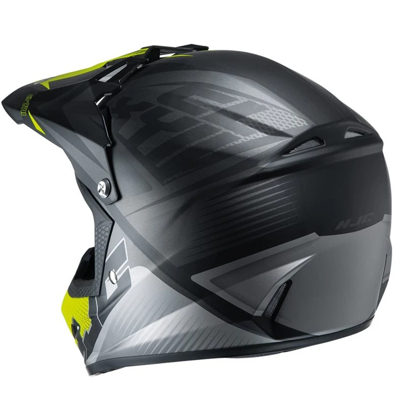 HJC CL-XY II Ellusion Moto-X Helmet (Black) - Image 3