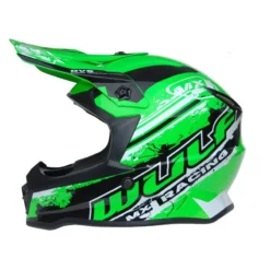 Wulfsport Off Road Pro Kids Moto-X Helmet (Green)