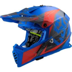 LS2 MX437 Fast Evo Alpha Off Road Helmet (Matt Blue)