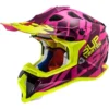 LS2 MX470 Subverter Troop Off Road Helmet (Matt Pink/Hi Vis Yellow)
