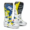 Sidi Atojo SRS Motocross Boots (Yellow/White/Blue)