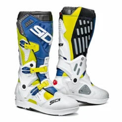 Sidi Atojo SRS Motocross Boots (Yellow/White/Blue)