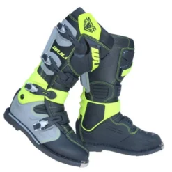 Wulfsport JM Racer Moto-X Boots (Black/Yellow)