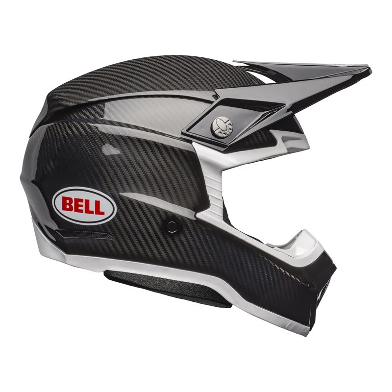 Bell Moto-10 Spherical Mips Helmet (Black Carbon/White) - Image 4