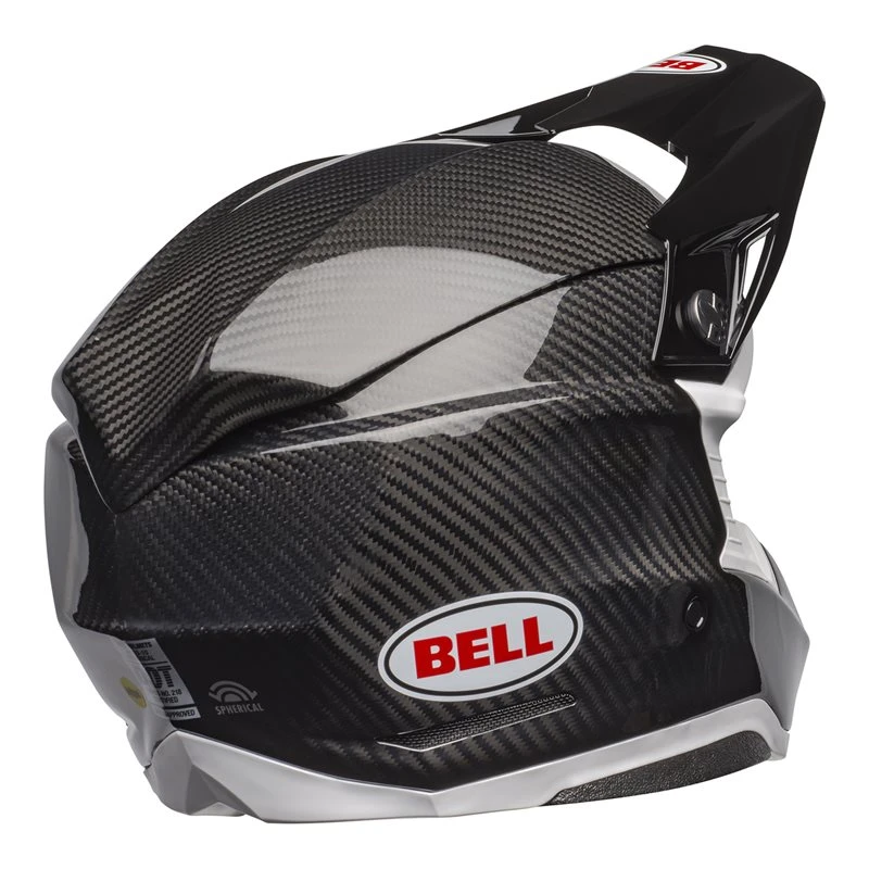 Bell Moto-10 Spherical Mips Helmet (Black Carbon/White) - Image 6
