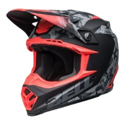 Bell Moto-9 Mips Helmet (Venom Matt Black Camo/Infared)