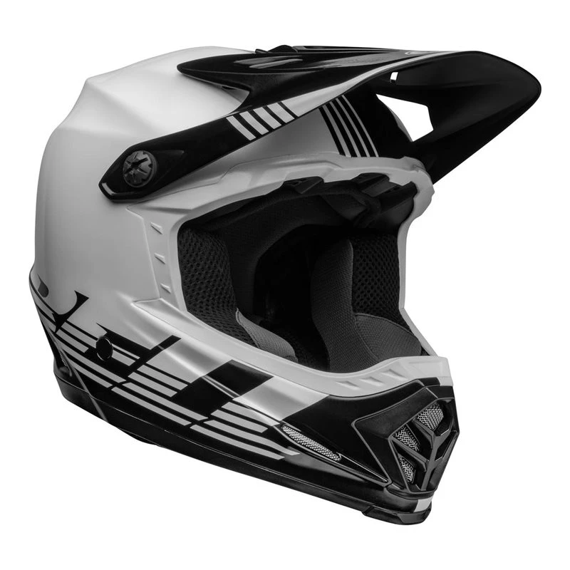 Bell Moto-9 Youth Mips Helmet (Louver Black/White) - Image 2