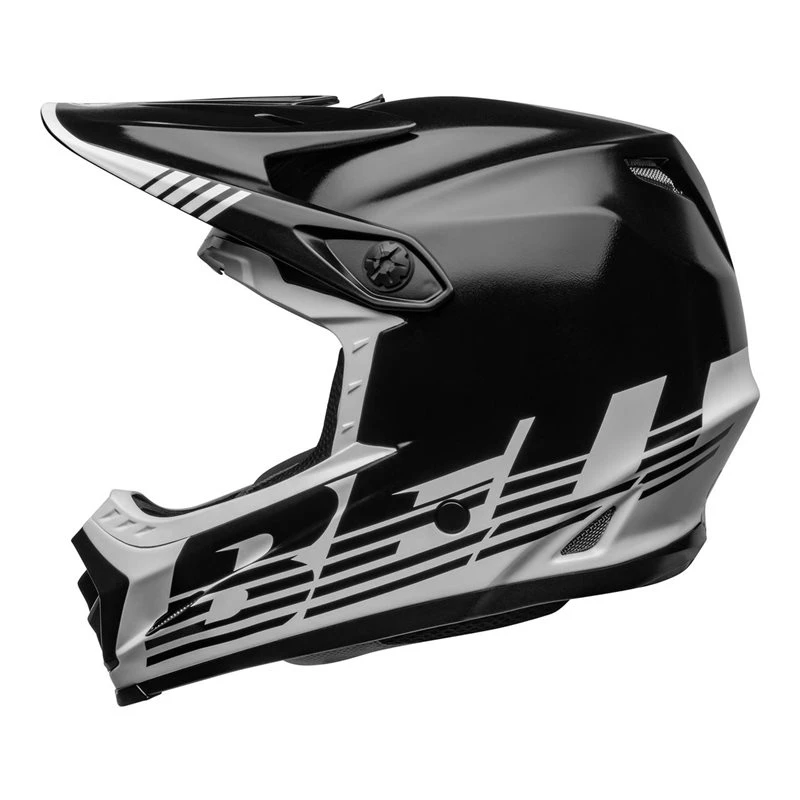 Bell Moto-9 Youth Mips Helmet (Louver Black/White) - Image 3