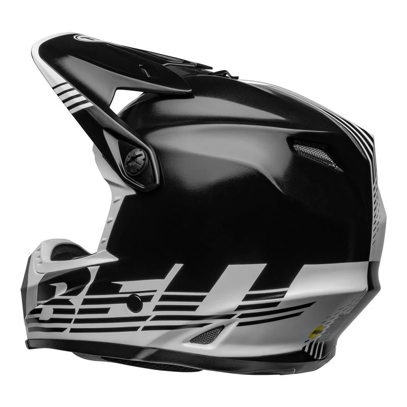 Bell Moto-9 Youth Mips Helmet (Louver Black/White) - Image 5