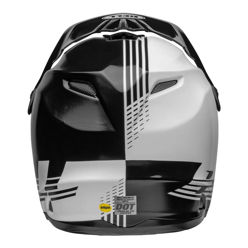 Bell Moto-9 Youth Mips Helmet (Louver Black/White) - Image 7