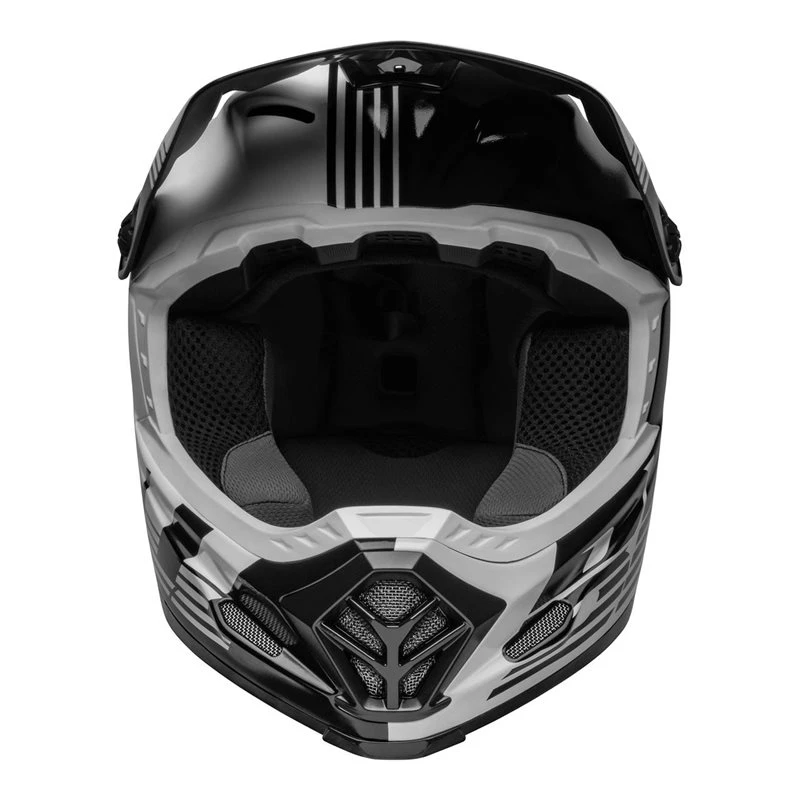 Bell Moto-9 Youth Mips Helmet (Louver Black/White) - Image 8