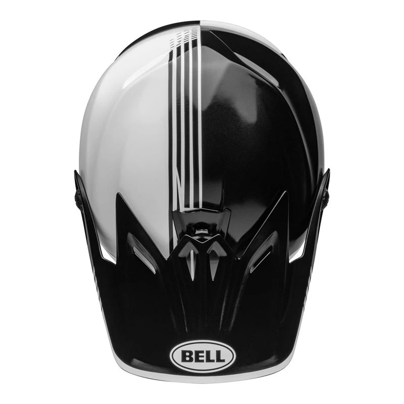 Bell Moto-9 Youth Mips Helmet (Louver Black/White) - Image 9