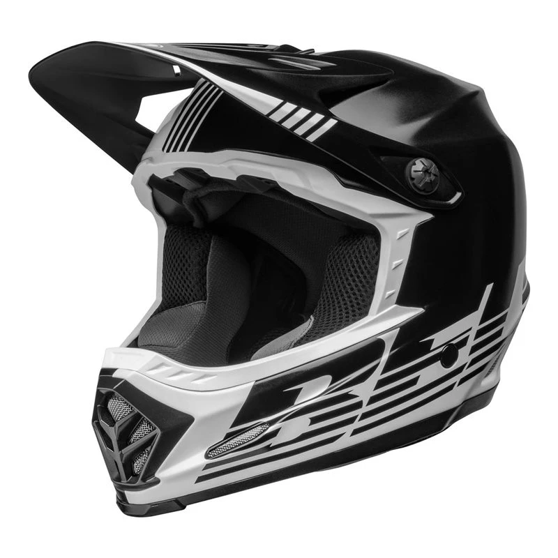 Bell Moto-9 Youth Mips Helmet (Louver Black/White)