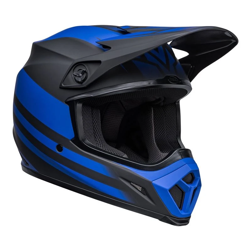Bell MX-9 Mips Helmet (Disrupt Matt Black/Blue) - Image 2