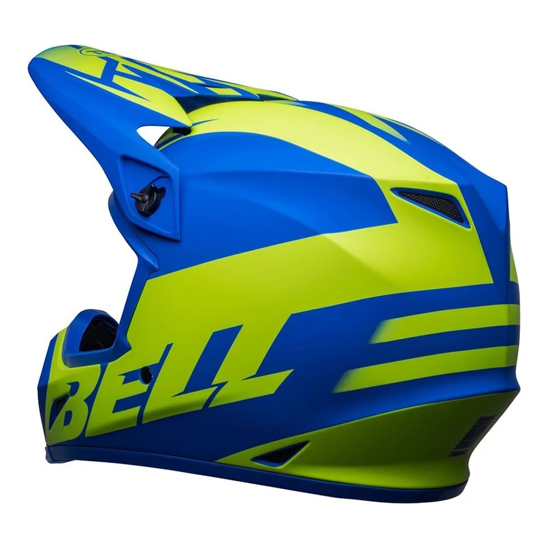 Bell MX-9 Mips Helmet (Disrupt Matte Classic Blue/Hi-Viz Yellow) - Image 5