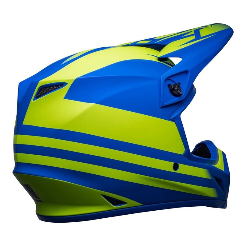 Bell MX-9 Mips Helmet (Disrupt Matte Classic Blue/Hi-Viz Yellow) - Image 6