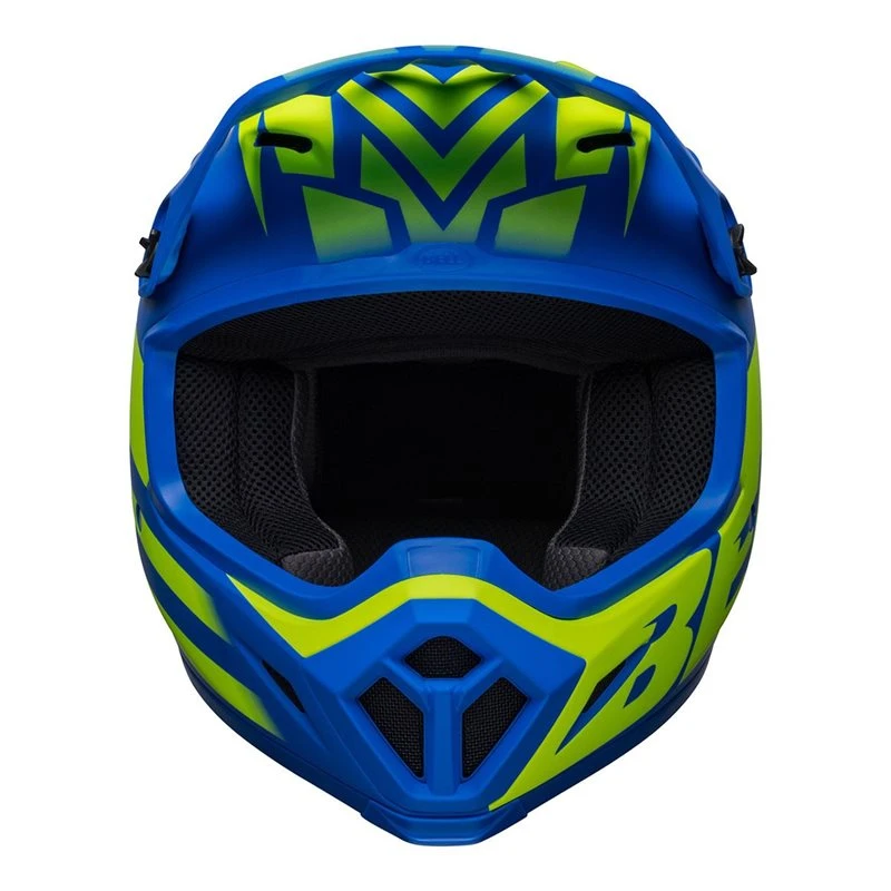 Bell MX-9 Mips Helmet (Disrupt Matte Classic Blue/Hi-Viz Yellow) - Image 7