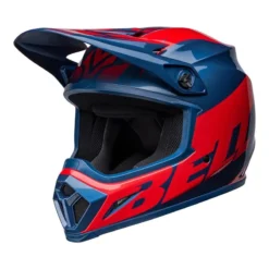 Bell MX-9 Mips Helmet (Disrupt True Blue/Red)