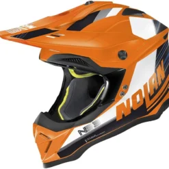 Nolan N53 Kickback MX Helmet (Flat LED Orange)