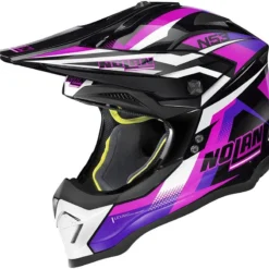Nolan N53 Fender MX Helmet (Black/White/Purple)