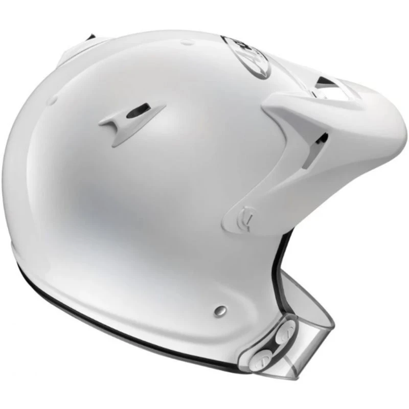 Arai Penta-Pro Trials Helmet (White) (With Rock Guard) - Image 2