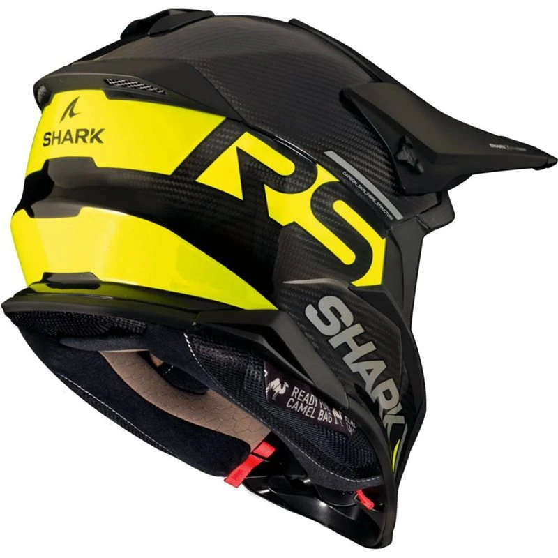 Shark Varial RS Flair Carbon Motocross Helmet (Black/Yellow) - Image 2