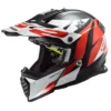 LS2 MX437J Fast Mini Strike Kids Moto-X Helmet (Black/White/Red)