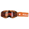 LS2 Aura Motocross Goggles With Clear Lens (H-V Orange)