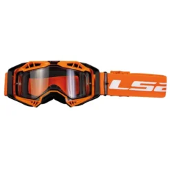 LS2 Aura Motocross Goggles With Clear Lens (H-V Orange)