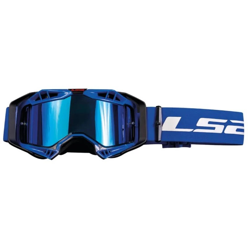 LS2 Aura Pro Motocross Goggles With Iridium Lens (Blue)