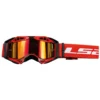 LS2 Aura Pro Motocross Goggles With Iridium Lens (Red)