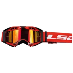 LS2 Aura Pro Motocross Goggles With Iridium Lens (Red)