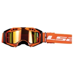 LS2 Aura Pro Motocross Goggles With Iridium Lens (Orange)
