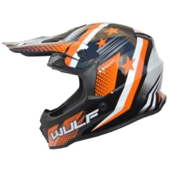 Wulfsport Iconic Kids Moto-X Helmet (Orange)