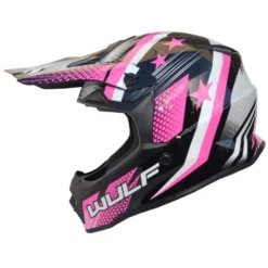 Wulfsport Iconic Kids Moto-X Helmet (Pink)