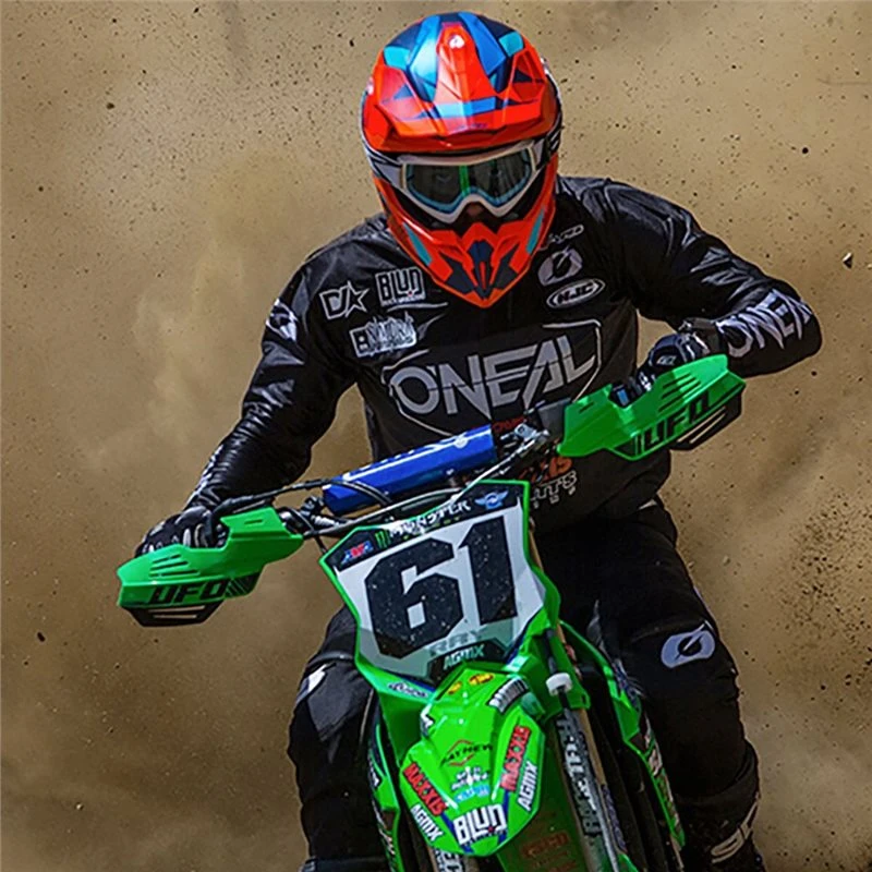 HJC I50 Vanish Moto-X Helmet (Red|Blue) - Image 2