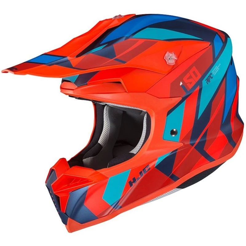HJC I50 Vanish Moto-X Helmet (Red|Blue)
